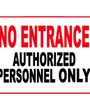 No Entrance