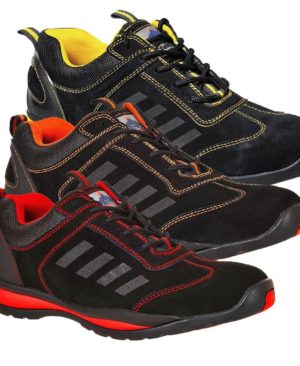 PORTWEST FW34 LUSUM SAFETY TRAINER (ORANGE, YELLOW & RED SHADE)