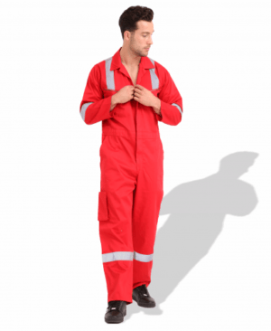 PRIME CAPTAIN FIRE RETARDANT-PARKISTAN COVERALL (SKY BLUE, NAVY BLUE, RED AND ORANGE COLOUR) (280GSM)