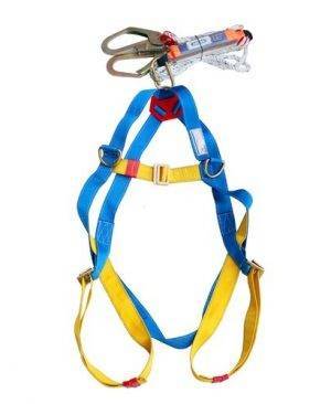 SAFETY HARNESS WITH DOUBLE LANDYARD & SHOCK ABSORBER