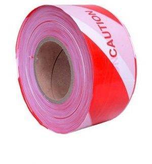 RED AND WHITE CAUTION TAPE WITH CAUTION WRITE UP (500M)